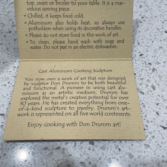 Cast Aluminum Cooking Bowl Sculpture and Serving spoons - Picture 8 of 10